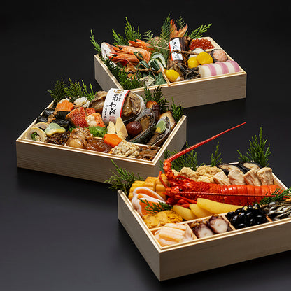 参宮おせち 吉祥 絵馬三段重 【送料込】【冷凍商品】